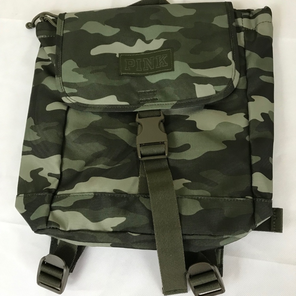 Pink New! Mini Canvas Backpack- Navy Green- NWT